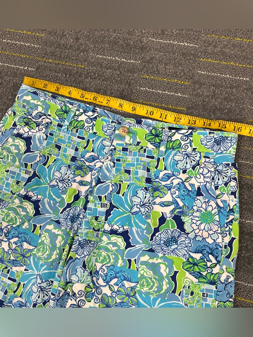 Lilly Pulitzer Via Palm Beach Mens Multicolor Floral Everglades Shorts Size 32 - Picture 9 of 11